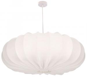 SELSEY Lampa wisząca Cafee średnica 66 cm latte z białą podstawą