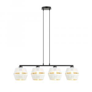 SELSEY Lampa wisząca Shinds x4 biało-złota