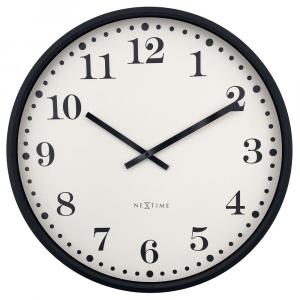 SELSEY Zegar ścienny Dickens 50 cm kremowo-czarny