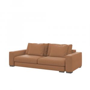 SELSEY Sofa dwuosobowa Mia miedziana w tkaninie łatwoczyszczącej