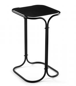 SELSEY Stolik metalowy Cessited kwadratowy blat 30x30 cm czarny