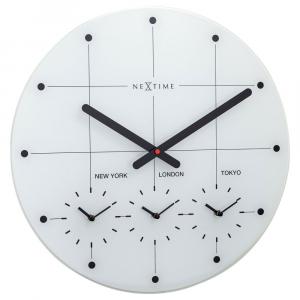 SELSEY Zegar ścienny Big City 43 cm biały