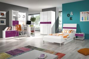 SELSEY Zestaw mebli Smart Fun Fioletowy