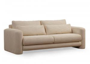 SELSEY Sofa trzyosobowa Bellines sztruks beżowy