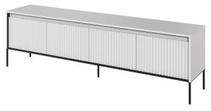 SELSEY Szafka RTV Trend 193 cm z LED Biała