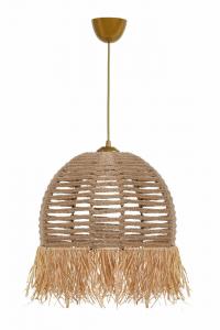 SELSEY Lampa wisząca Rebevex pleciony klosz