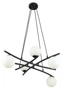 SELSEY Lampa wisząca Vrestello czarno-biała x5