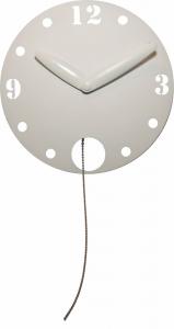 SELSEY Zegar ścienny Waggle 29 cm biały