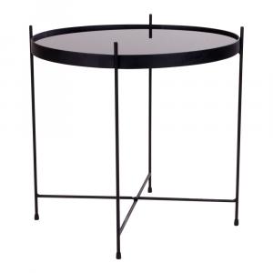 SELSEY Stolik kawowy Marcolino średnica 48 cm czarny
