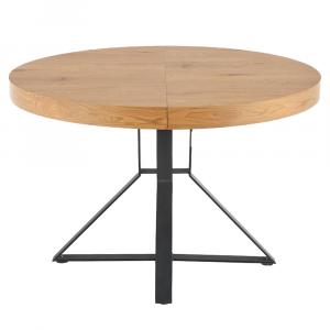 SELSEY Stół rozkładany Weldners 120-160x120 cm dąb złoty