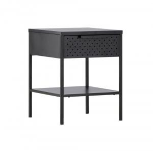 SELSEY Stolik nocny Laimal 52x40 cm stalowy czarny