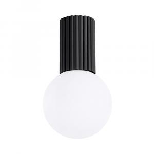 SELSEY Plafon Halo czarny IP44