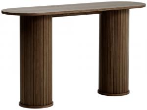 SELSEY Konsola Gativel 130 cm lamele dąb palony