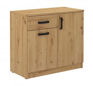 SELSEY Komoda dwudrzwiowa Stundly z szufladą Dąb artisan