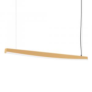 SELSEY Lampa wisząca Jorun LED 150 cm złota 4000K