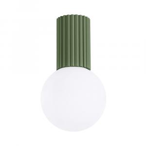 SELSEY Plafon Halo zielony oliwkowy IP44
