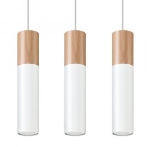 SELSEY Lampa wisząca Pablo 3L biała