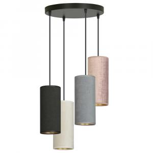 SELSEY Lampa wisząca Bonett x4 asymetryczna średnica 35 cm mix kolorów