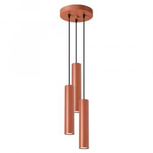 SELSEY Lampa wisząca Lagos 3P ochra czerwona