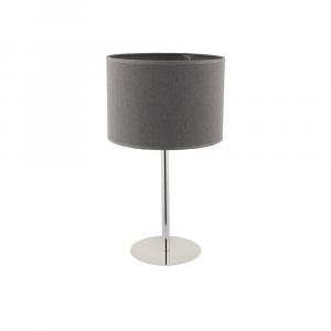 SELSEY Lampa stołowa z abażurem Hotel szara 9301