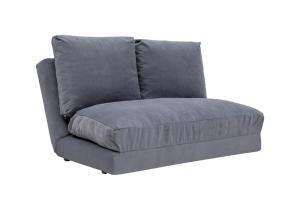 SELSEY Sofa dwuosobowa Sherso 120 cm szara z funkcją spania