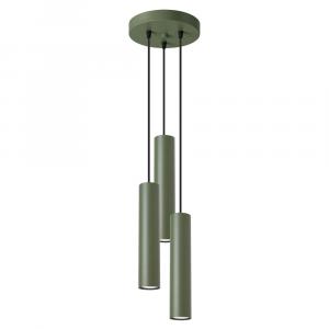 SELSEY Lampa wisząca Lagos 3P zielona oliwka