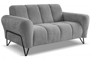 SELSEY Sofa dwuosobowa Volare szara szenil