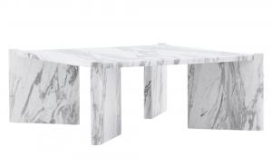 SELSEY Stolik kawowy Impity 40x100x100cm biały marmur
