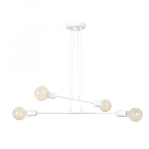 SELSEY Lampa wisząca Mentona biała x4