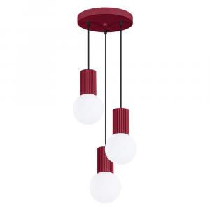 SELSEY Lampa wisząca Halo 3P burgund