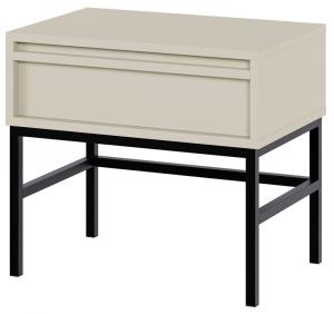 SELSEY Szafka nocna Evo z szufladą i stelażem 50 cm kaszmir