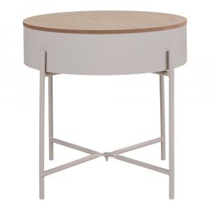 SELSEY Stolik kawowy Winderhe 40 cm melamina na stalowej podstawie