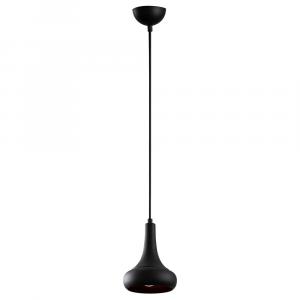 SELSEY Lampa wisząca Staice nowoczesna średnica 16 cm czarna