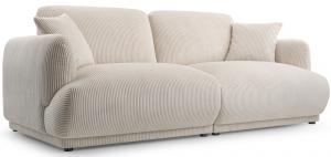 SELSEY Sofa trzyosobowa Chacco jasnobeżowa sztruks