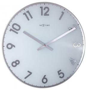 SELSEY Zegar ścienny Reflect 43 cm biały
