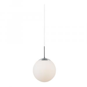 SELSEY Lampa wisząca Cafe średnica 15 cm mlecznobiałe szkło