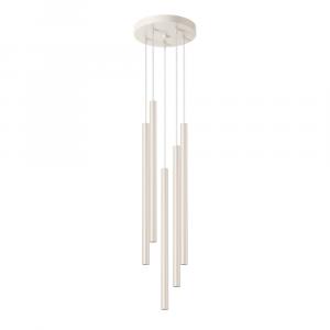 SELSEY Lampa wisząca Pastelo 5P beżowa