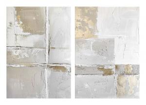 SELSEY Zestaw dwóch obrazów Sail 70x50 cm z ręcznie malowanymi elementami