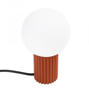 SELSEY Lampa stołowa Halo ochra czerwona