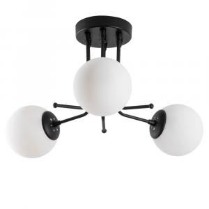 SELSEY Lampa sufitowa Murrayana x3 czarno-biała