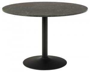 SELSEY Stół do jadalni okrągły Balsamita średnica 110 cm czarny