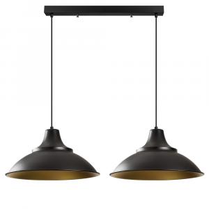 SELSEY Lampa sufitowa Ardulace x2 62 cm czarna