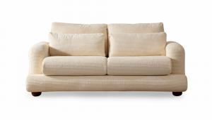 SELSEY Sofa dwuosobowa Bellines sztruks kremowy