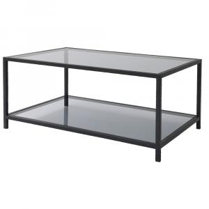 SELSEY Stolik kawowy Asert 60x90 cm szkło dymione