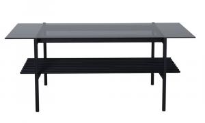 SELSEY Stolik kawowy Yankent 120x60 cm przyciemnione szkło