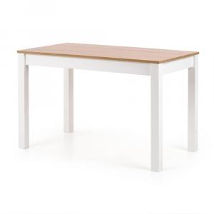 SELSEY Stół Piago 120x68 cm biały - dąb sonoma