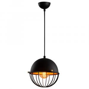 SELSEY Lampa sufitowa Acetosella średnica 20 cm czarna