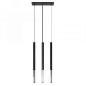 SELSEY Lampa wisząca Mozaica 3L czarny/chrom