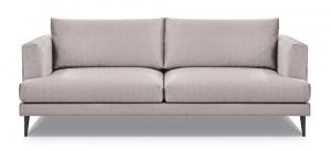 SELSEY Sofa dwuosobowa Dragato beżowy welur