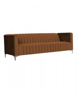 SELSEY Sofa trzyosobowa Paramaribo miedziany welur